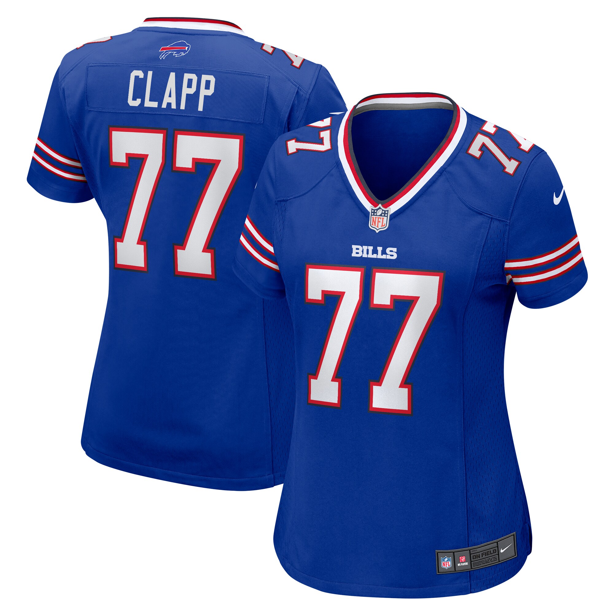 Buffalo Bills Will Clapp Royal Team Game NFL Jersey Women's