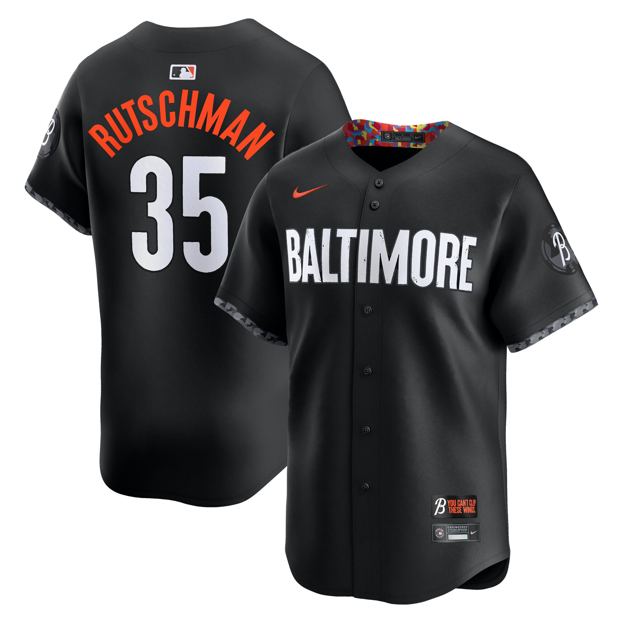 Baltimore Orioles Adley Rutschman Black City Connect Limited Player MLB Jersey Men's