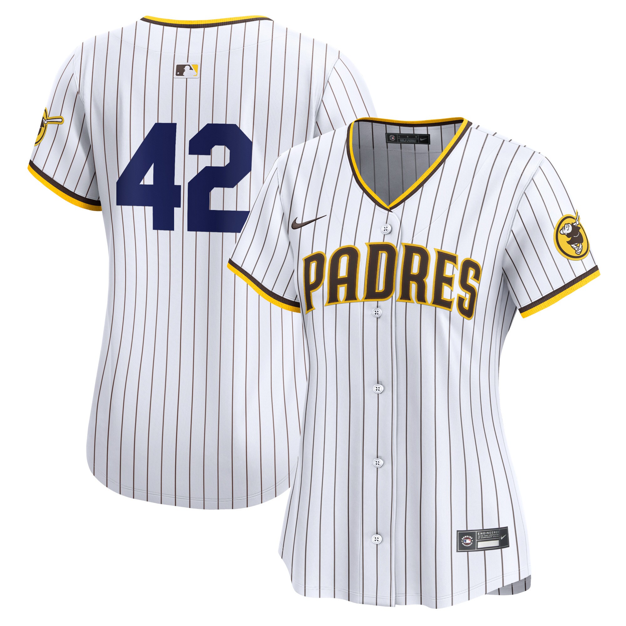 San Diego Padres White 2024 Jackie Robinson Day Home Limited MLB Jersey Women's