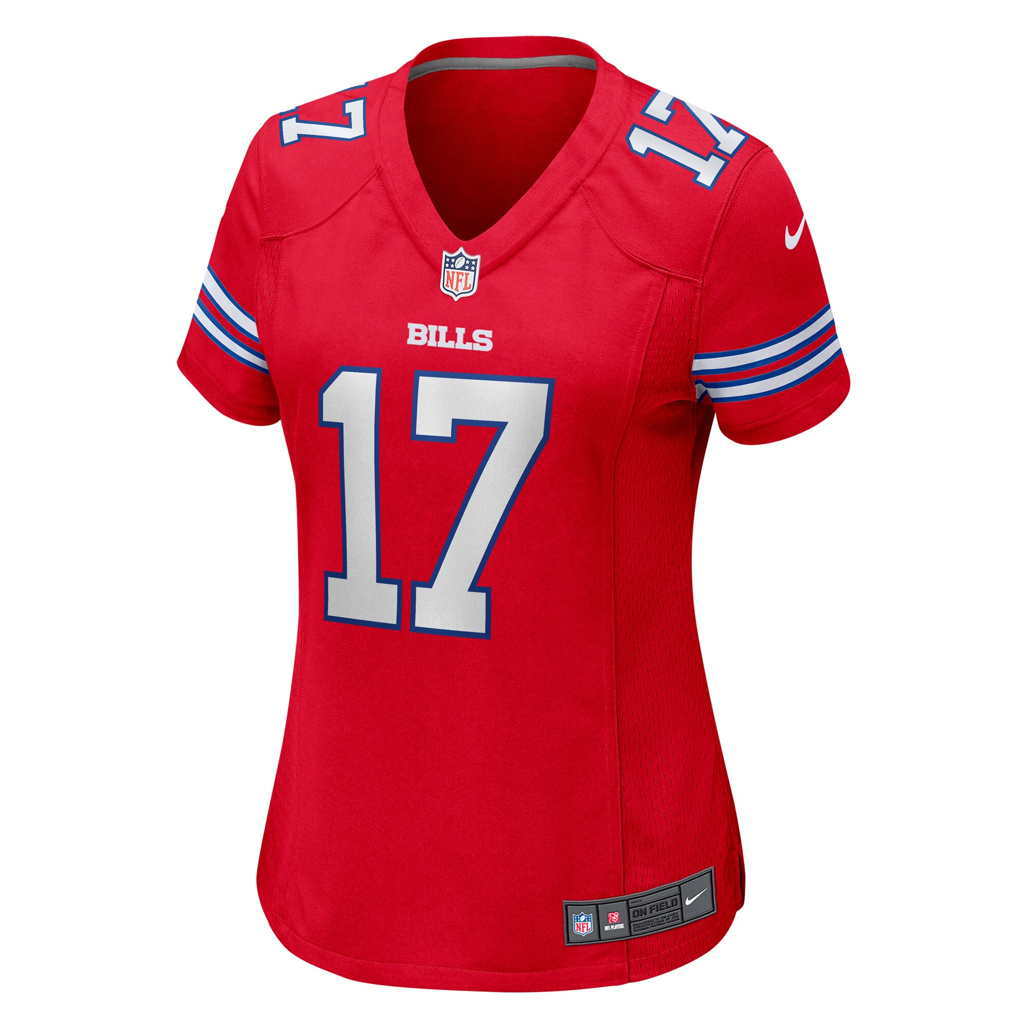 Buffalo Bills Josh Allen Red Player NFL Jersey Women's