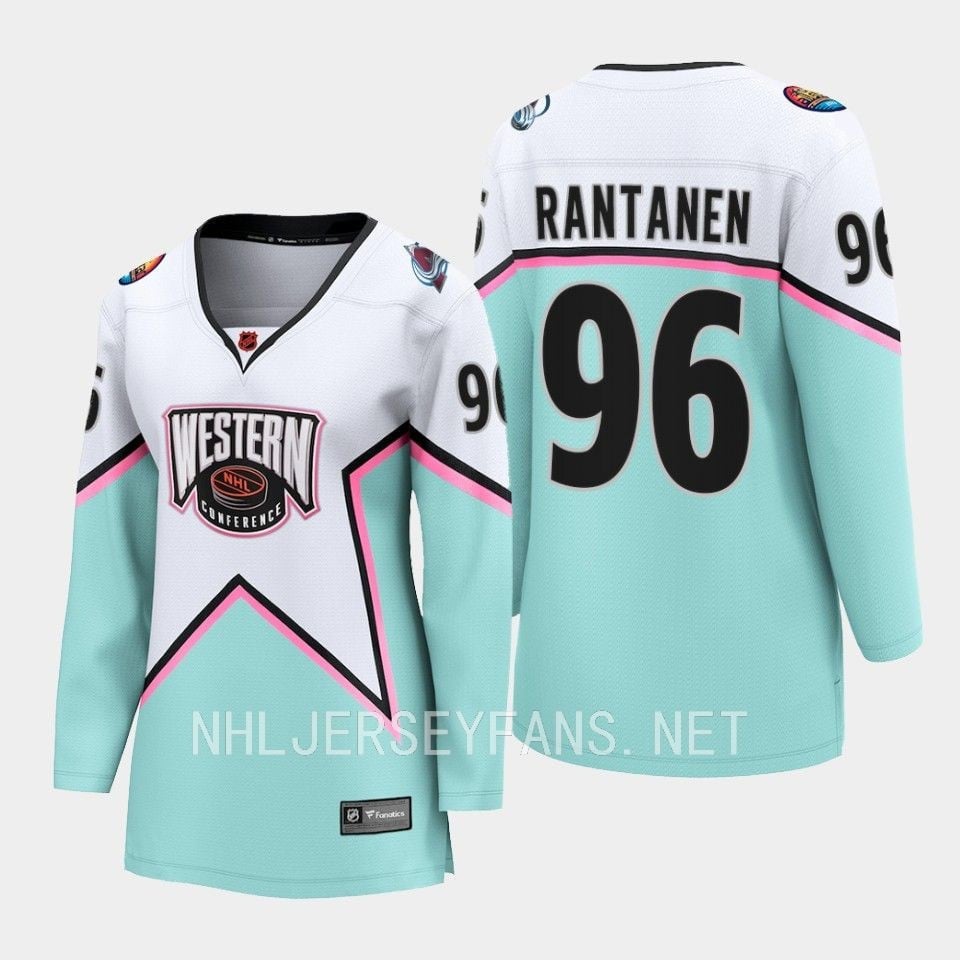 Mikko Rantanen 96 Colorado Avalanche 2023 All Star Game White Equipment NHL Jersey Men's