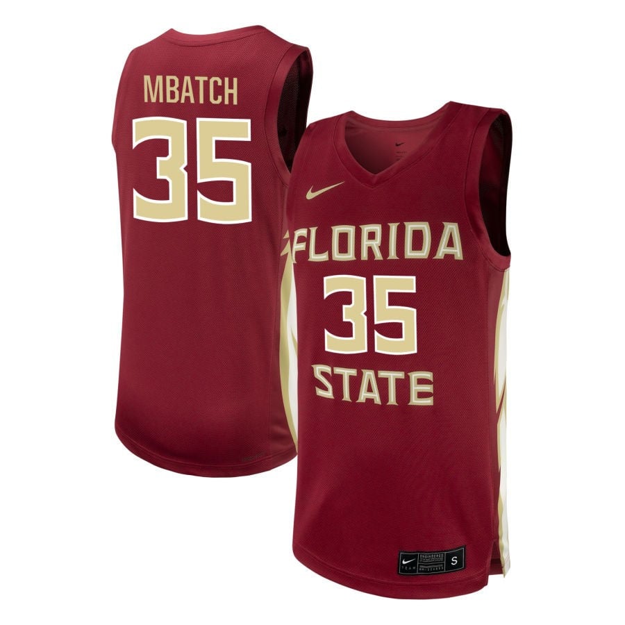Waka Mbatch 35 Florida State Seminoles NIL Garnet NCAA Jersey Men's