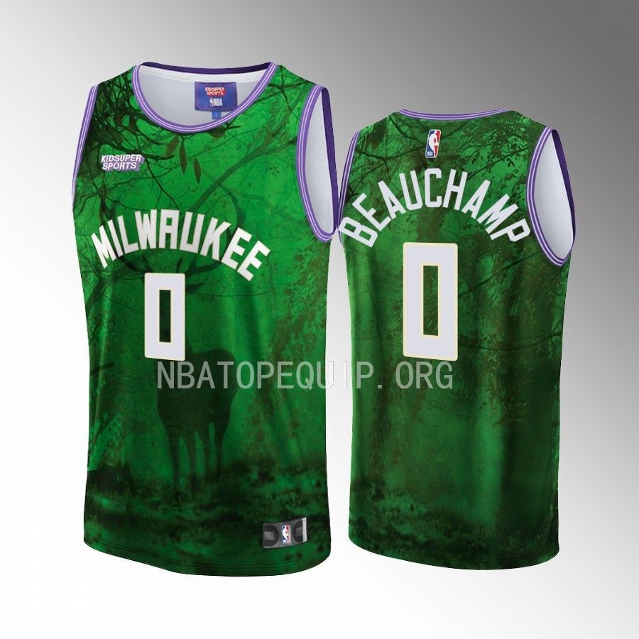 MarJon Beauchamp 0 Milwaukee Bucks KidSuper Studio Unisex Hometown NBA Jersey Unisex