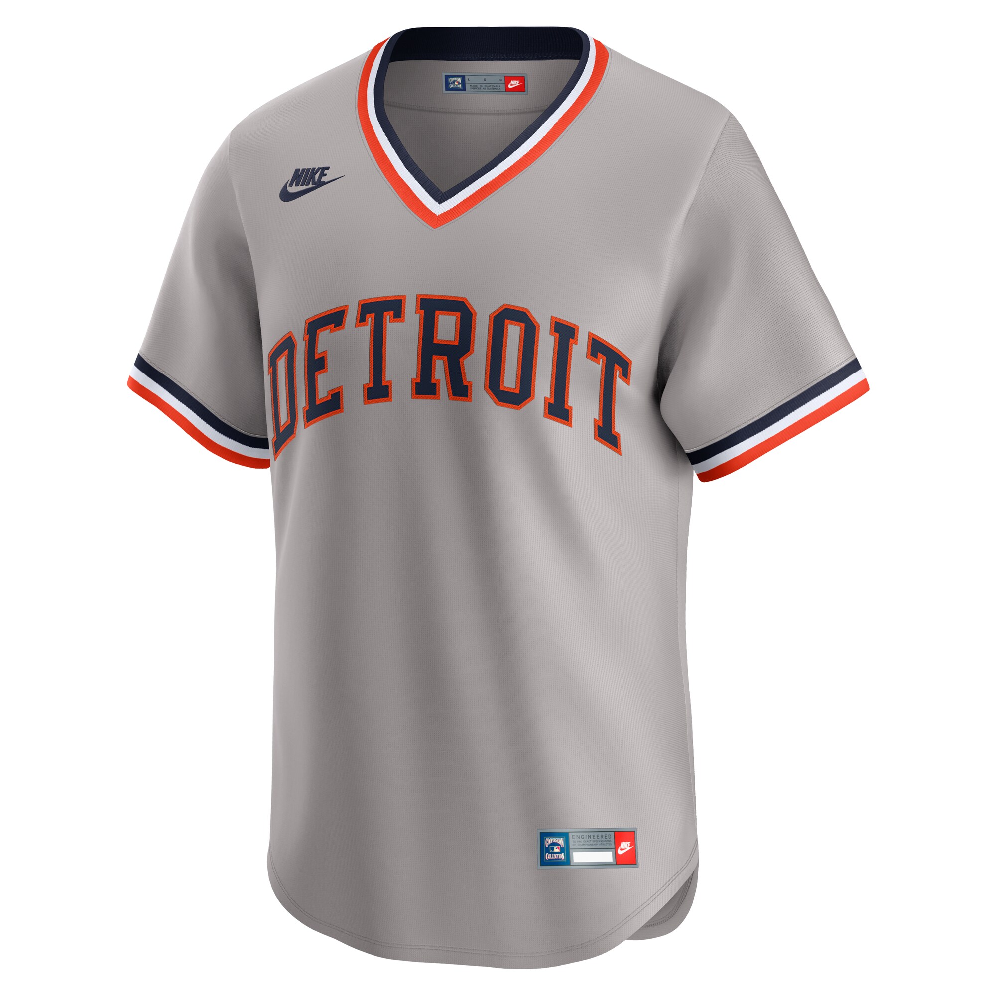 Detroit Tigers Gray Throwback Cooperstown Collection Limited MLB Jersey Men's