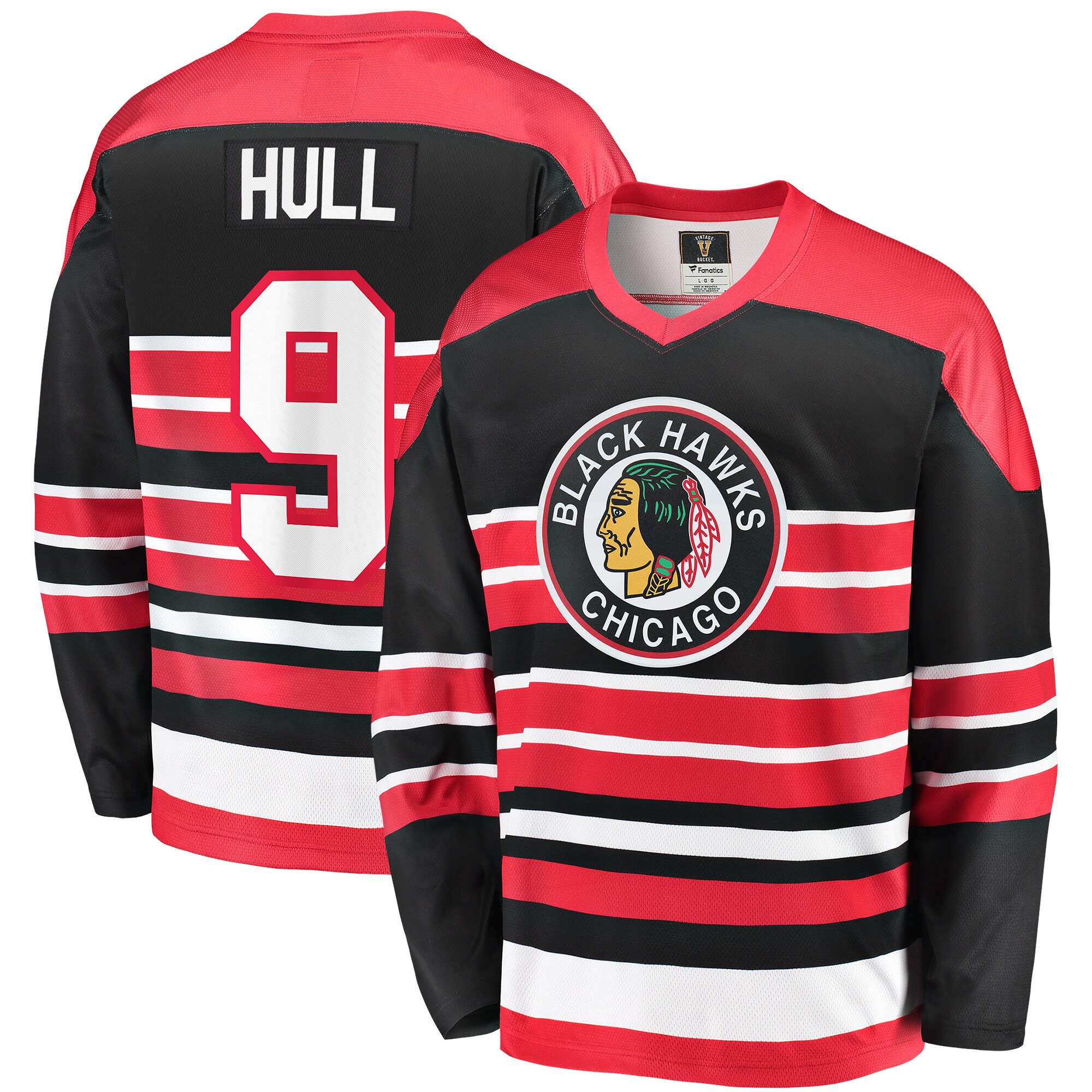 Chicago Blackhawks Bobby Hull Red Premier Breakaway Retired Player NHL Jersey Men's