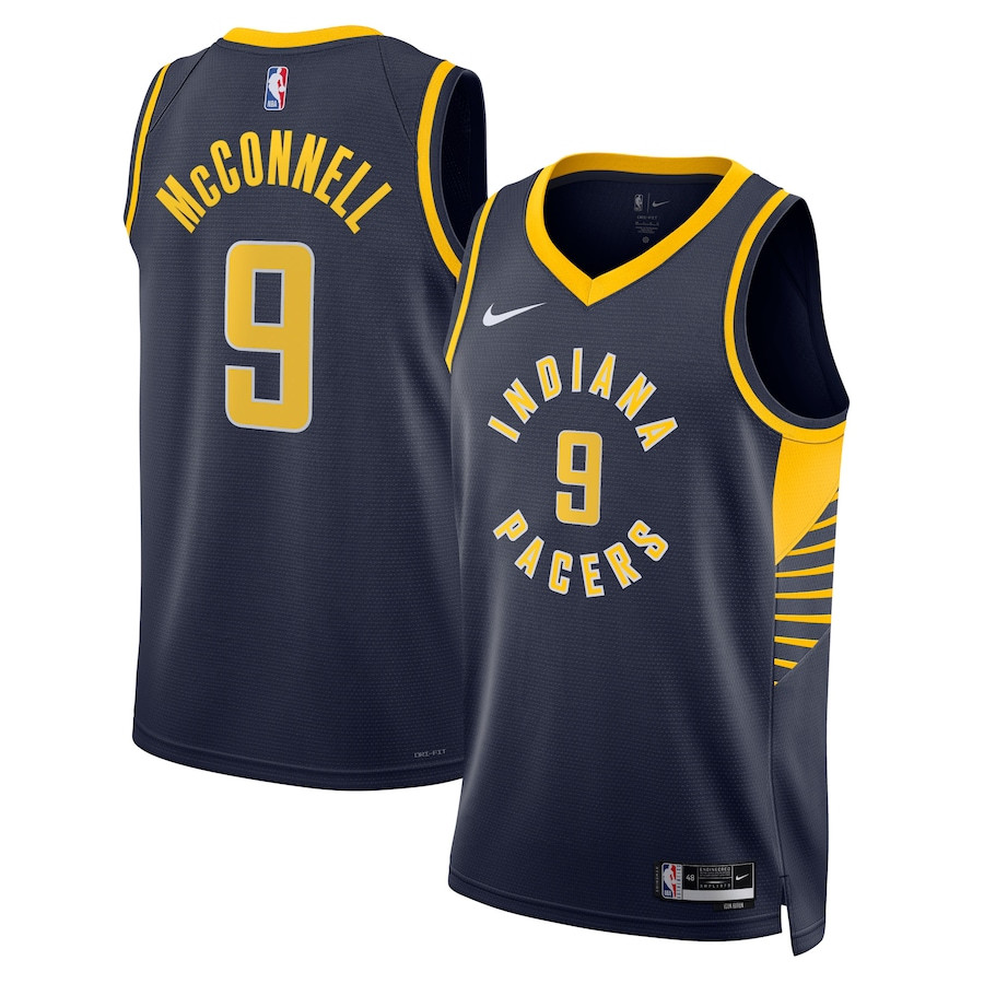 T.J. McConnell 9 Indiana Pacers Unisex Swingman Icon Edition Navy NBA Jersey Unisex