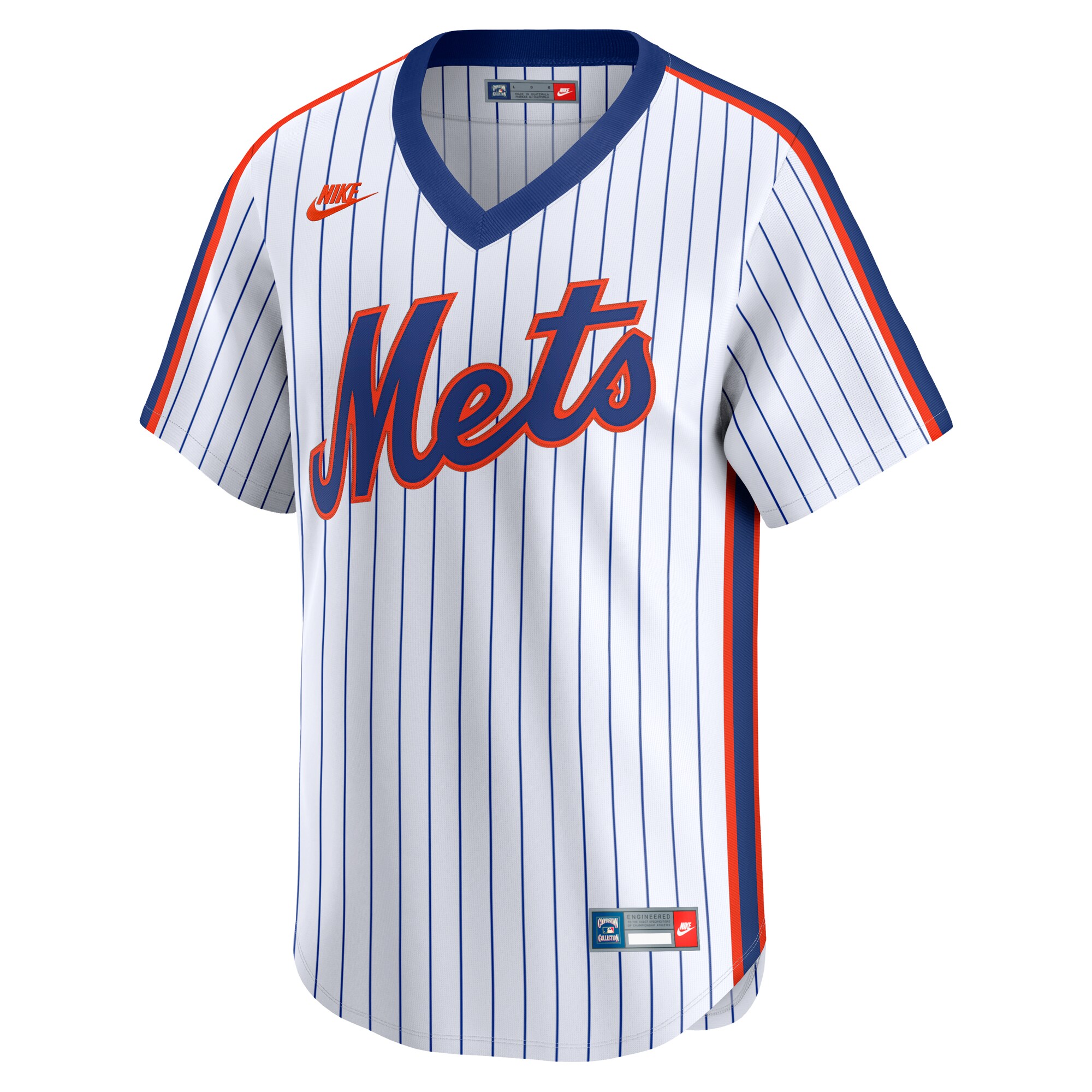 New York Mets White Throwback Cooperstown Collection Limited MLB Jersey Men's