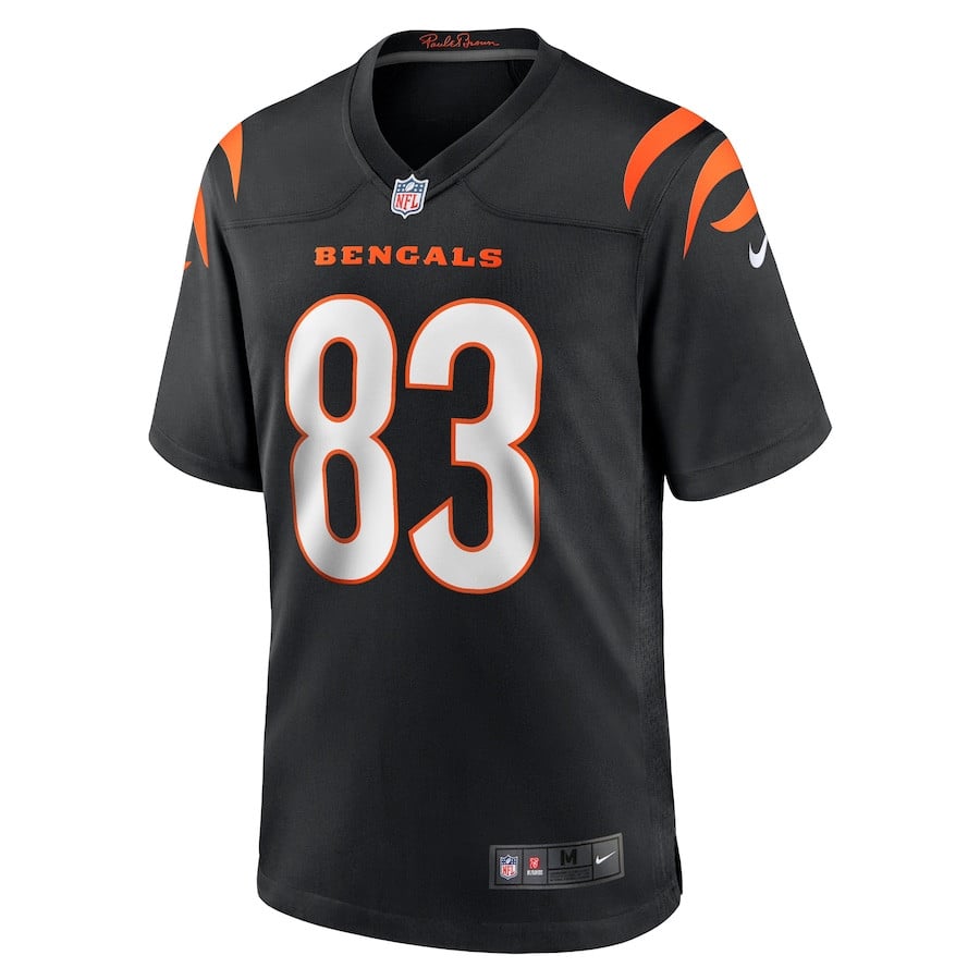 Erick All Jr. 83 Cincinnati Bengals Team Game Black NFL Jersey Men's