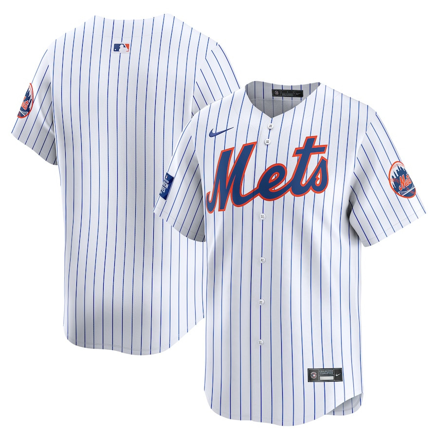 New York Mets 2024 World Tour London Series Home Limited White MLB Jersey Men's