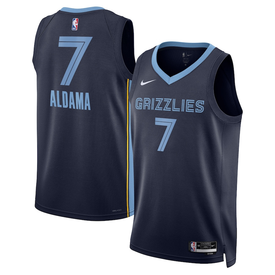 Santi Aldama 7 Memphis Grizzlies Unisex Swingman Icon Edition Navy NBA Jersey Unisex