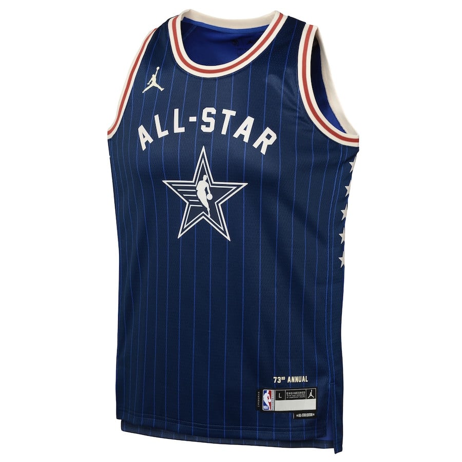 Giannis Antetokounmpo 34 2024 All Star Game Swingma Navy NBA Jersey Youth