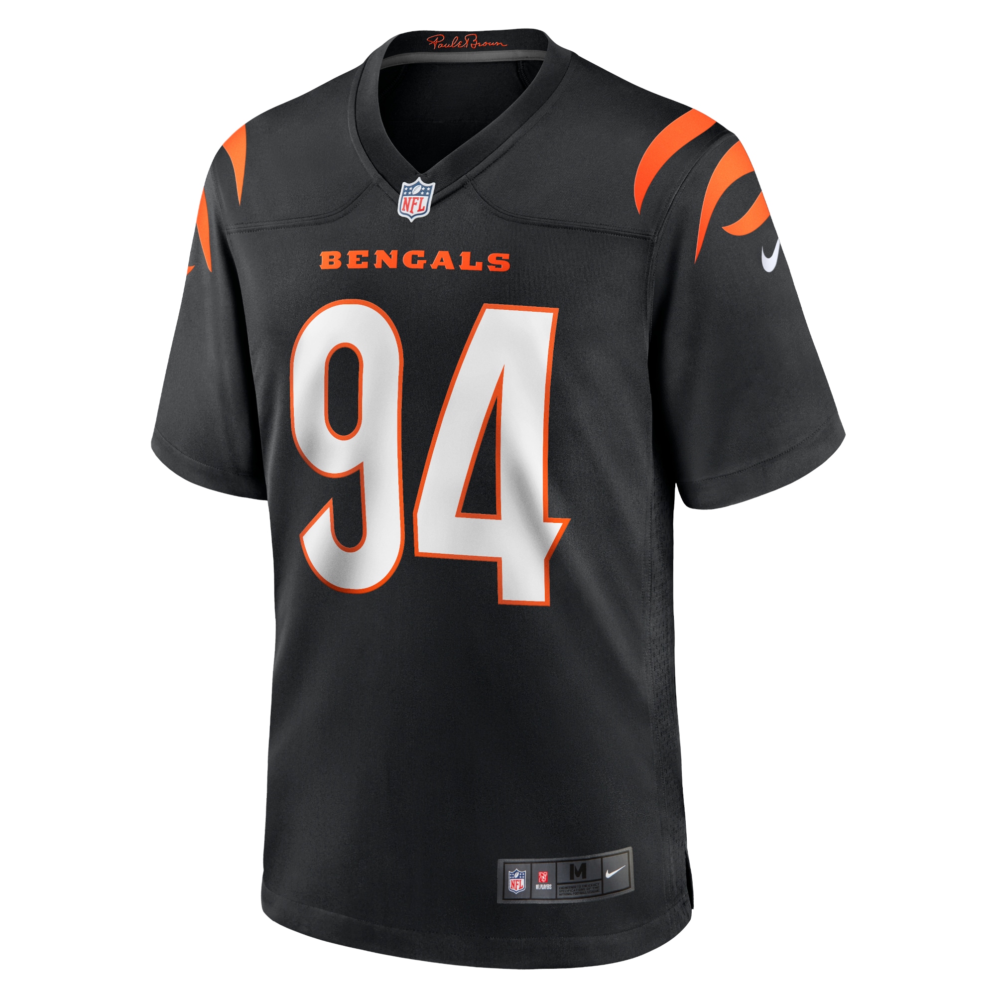 Cincinnati Bengals Sam Hubbard Black Player Game NFL Jersey Men's