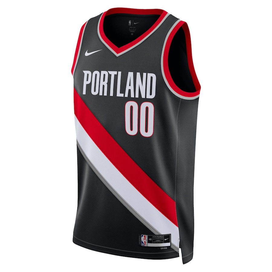 Portland Trail Blazers 2023/24 Icon Swingman Custom Black NBA Jersey Men's