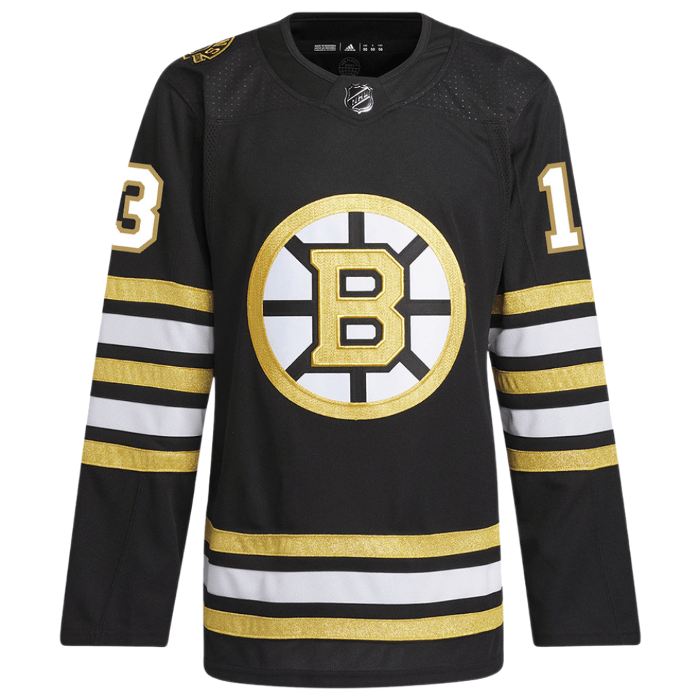 Charlie Coyle 13 Boston Bruins 100th Anniversary Primegreen Home Black NHL Jersey Men's
