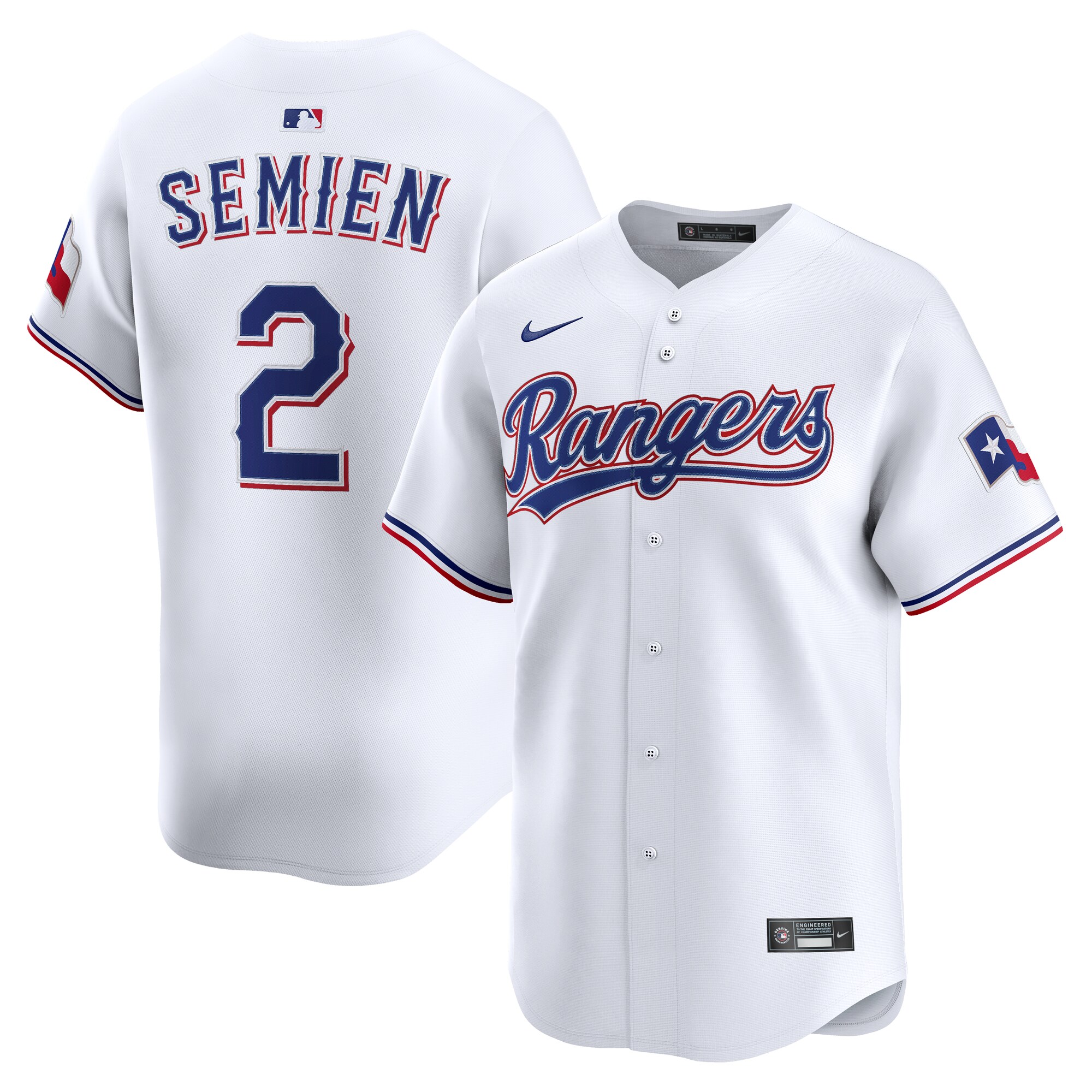 Texas Rangers Marcus Semien White Alternate Limited Player MLB Jersey Men's
