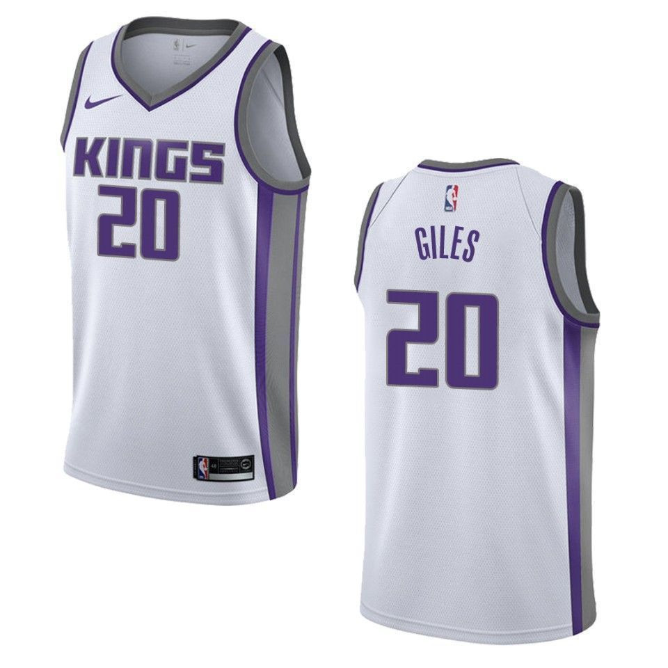Sacramento Kings 20 Harry Giles Association Swingman White NBA Jersey Men's
