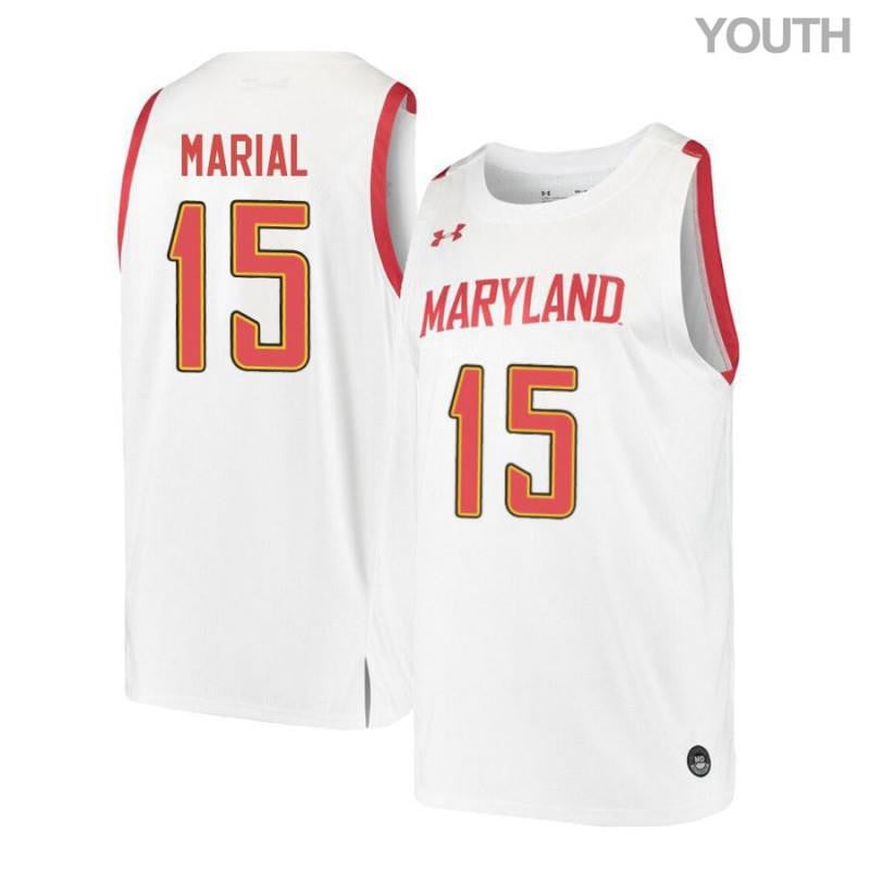 Under Armour 15 Chol Maria White Retro Maryland Terrapins NCAA Jersey Youth