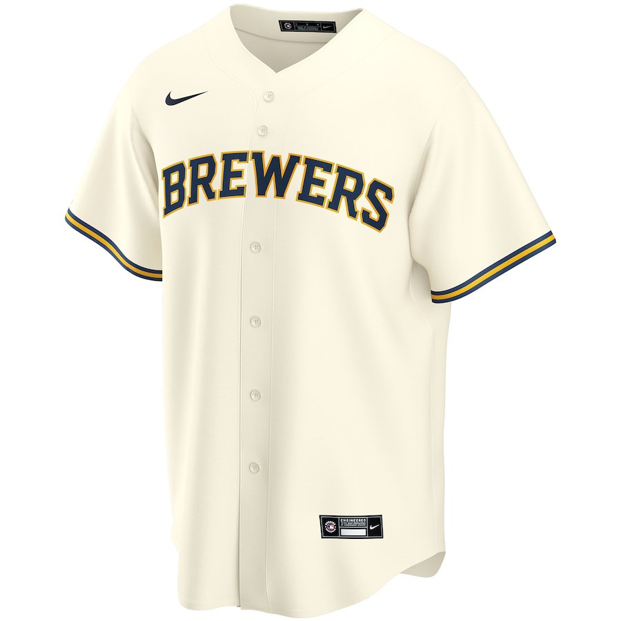 Bob Uecker #9 Milwaukee Brewers Home Cream MLB Jersey Men's