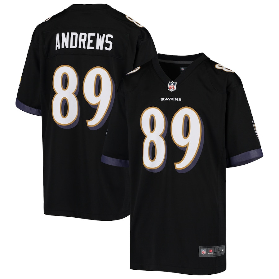 Mark Andrews 89 Baltimore Ravens Game Black NFL Jersey Youth