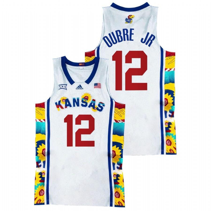 Kansas Jayhawks Kelly Oubre Jr. 1 White Sunflower Showdown NCAA Jersey Men's