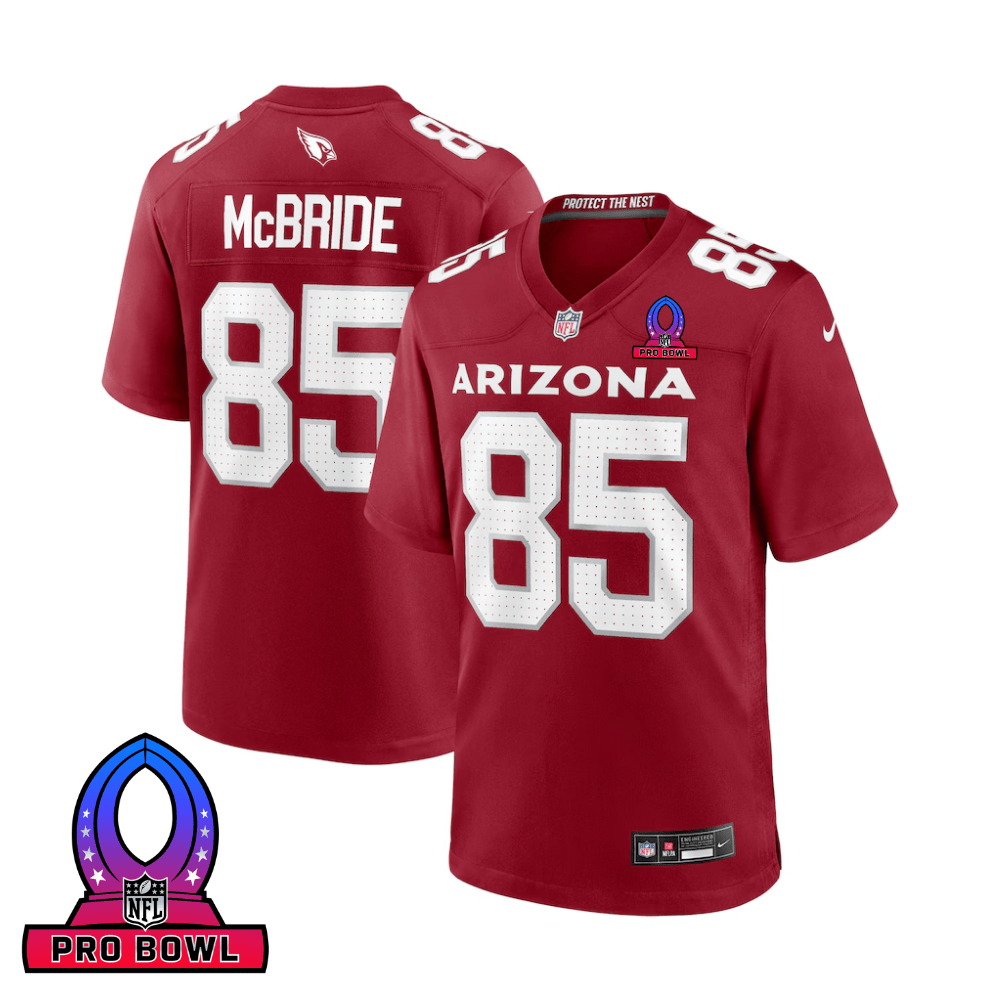 Trey McBride 85 Arizona Cardinals 2025 Pro Bowl Patch Game Cardinal NFL Jersey Men's