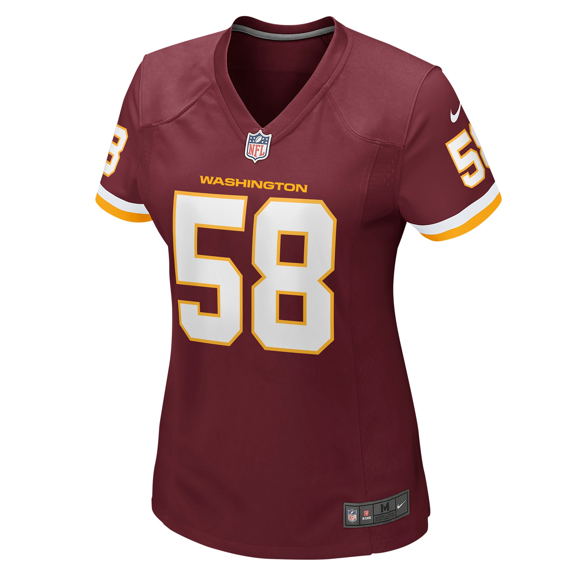 Washington Commanders Team Shaka Toney Burgundy Game NFL Jersey Women's