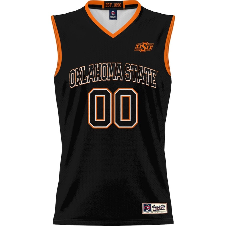 Oklahoma State Cowboys NIL Custom Black NCAA Jersey Men's