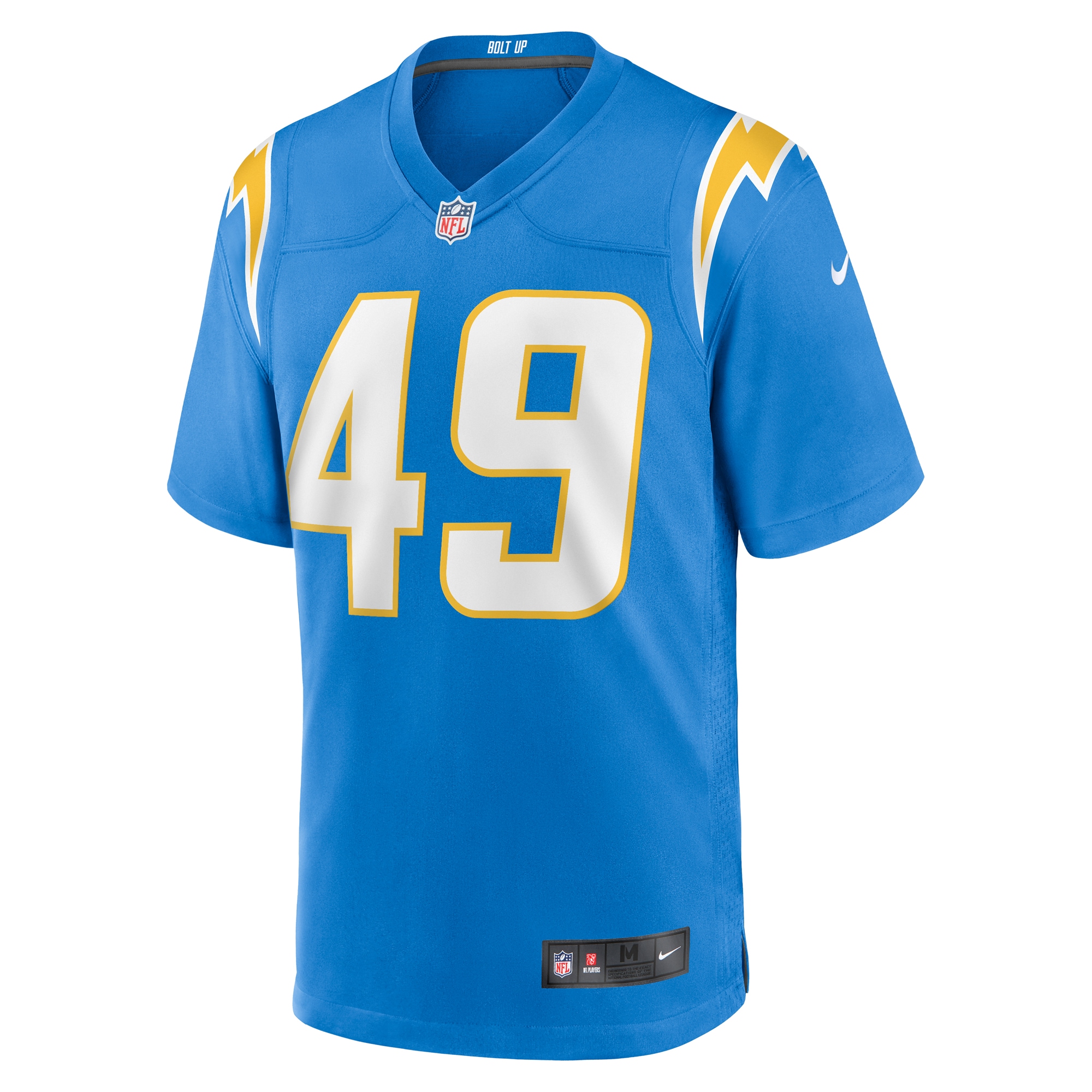 Los Angeles Chargers John Kelly Jr. Powder Blue Team Game NFL Jersey Men's