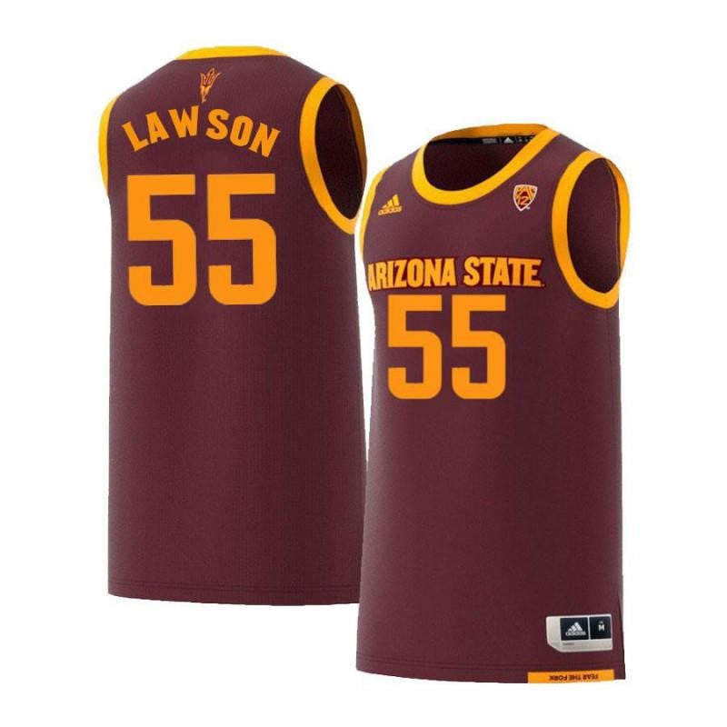 55 Shazier Lawson Maroon Retro Arizona State Sun Devils NCAA Jersey Men's