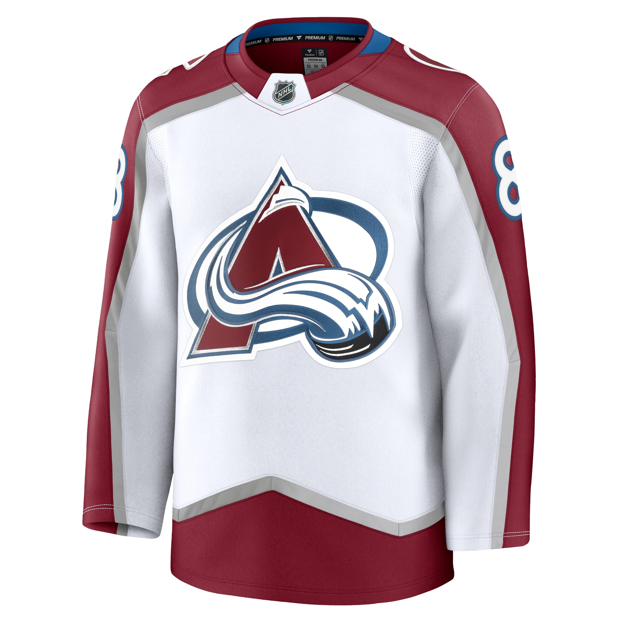 Colorado Avalanche Cale Makar White Away Premium NHL Jersey Men's
