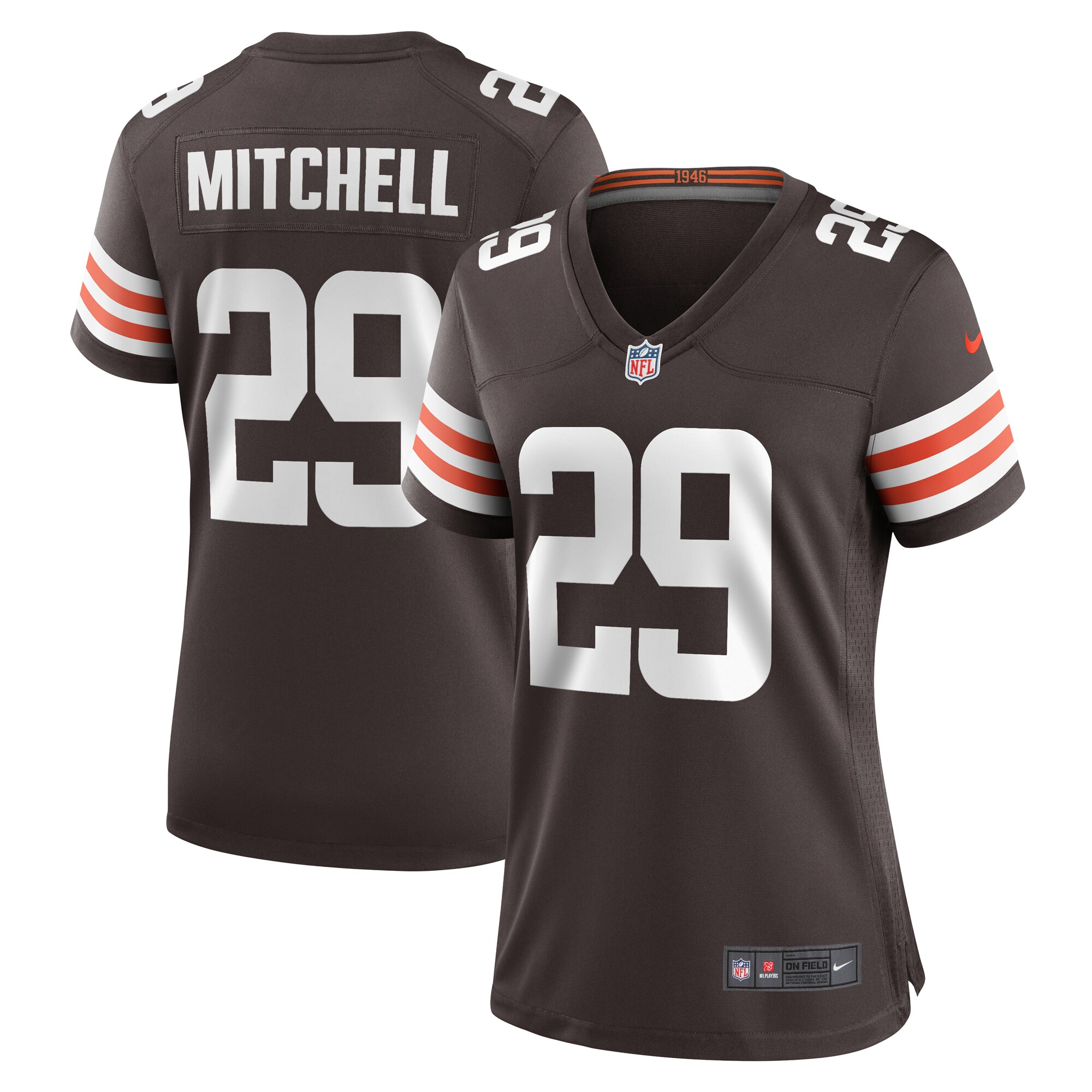Cleveland Browns Cameron Mitchell Brown Team Game NFL Jersey Women's