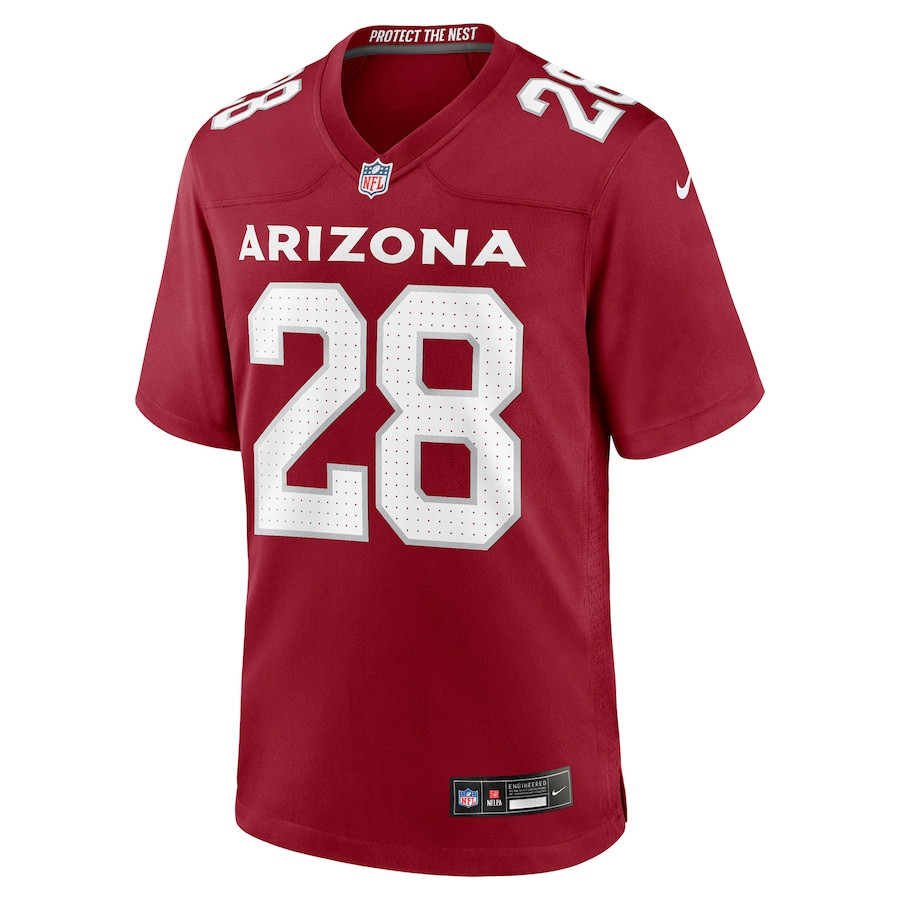 Elijah Jones 28 Arizona Cardinals Team Game Cardinal NFL Jersey Men's