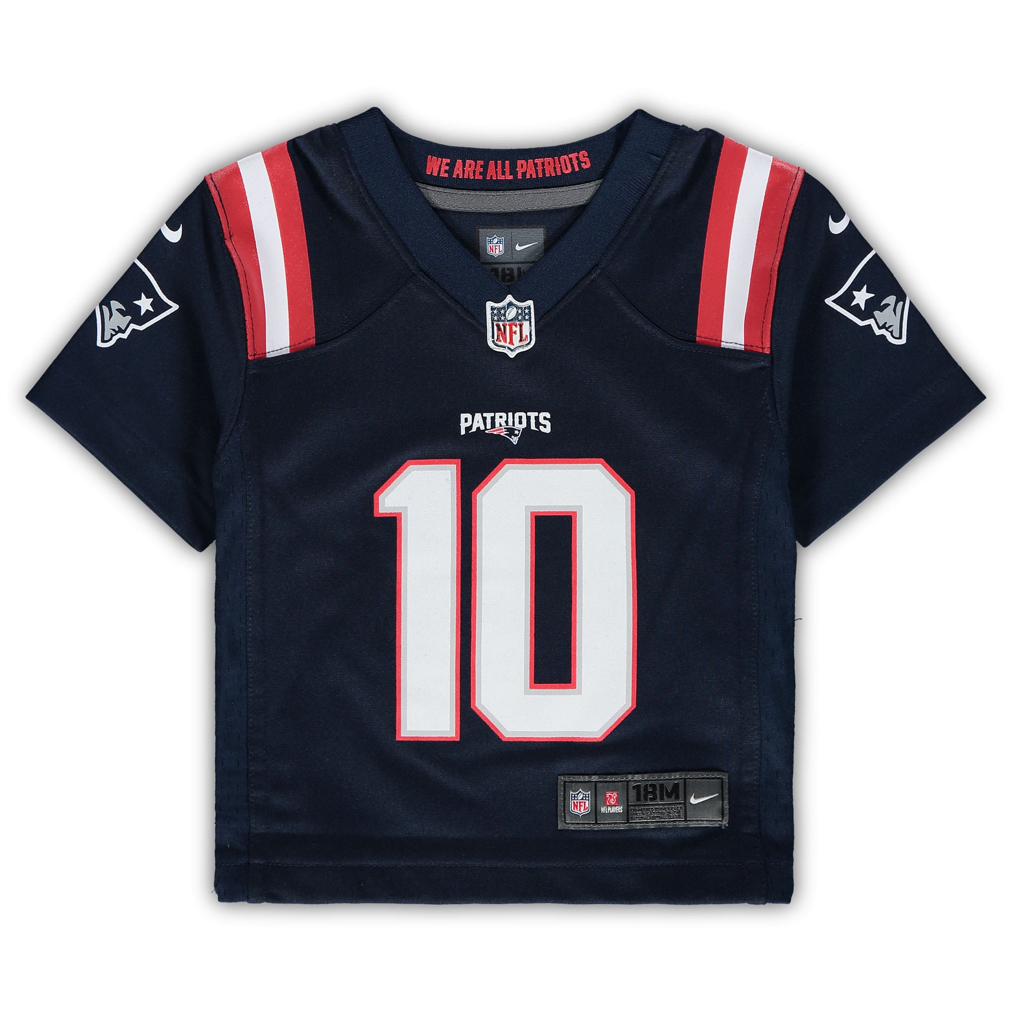Infant New England Patriots Mac Jones Navy Game NFL Jersey Men's