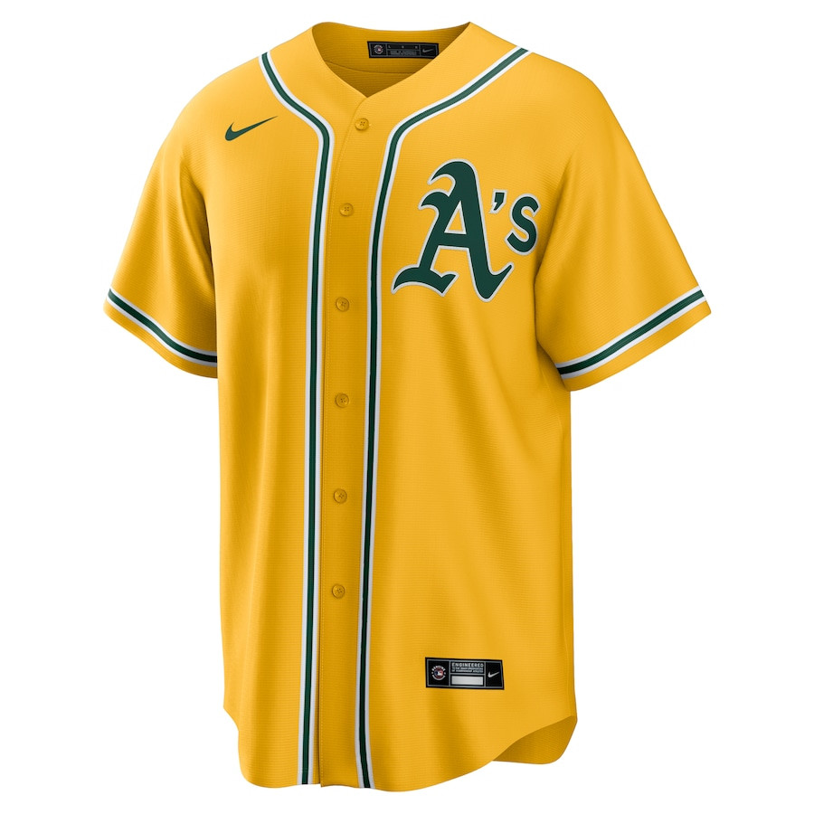Oakland Athletics Alternate Team Gold MLB Jersey Men's