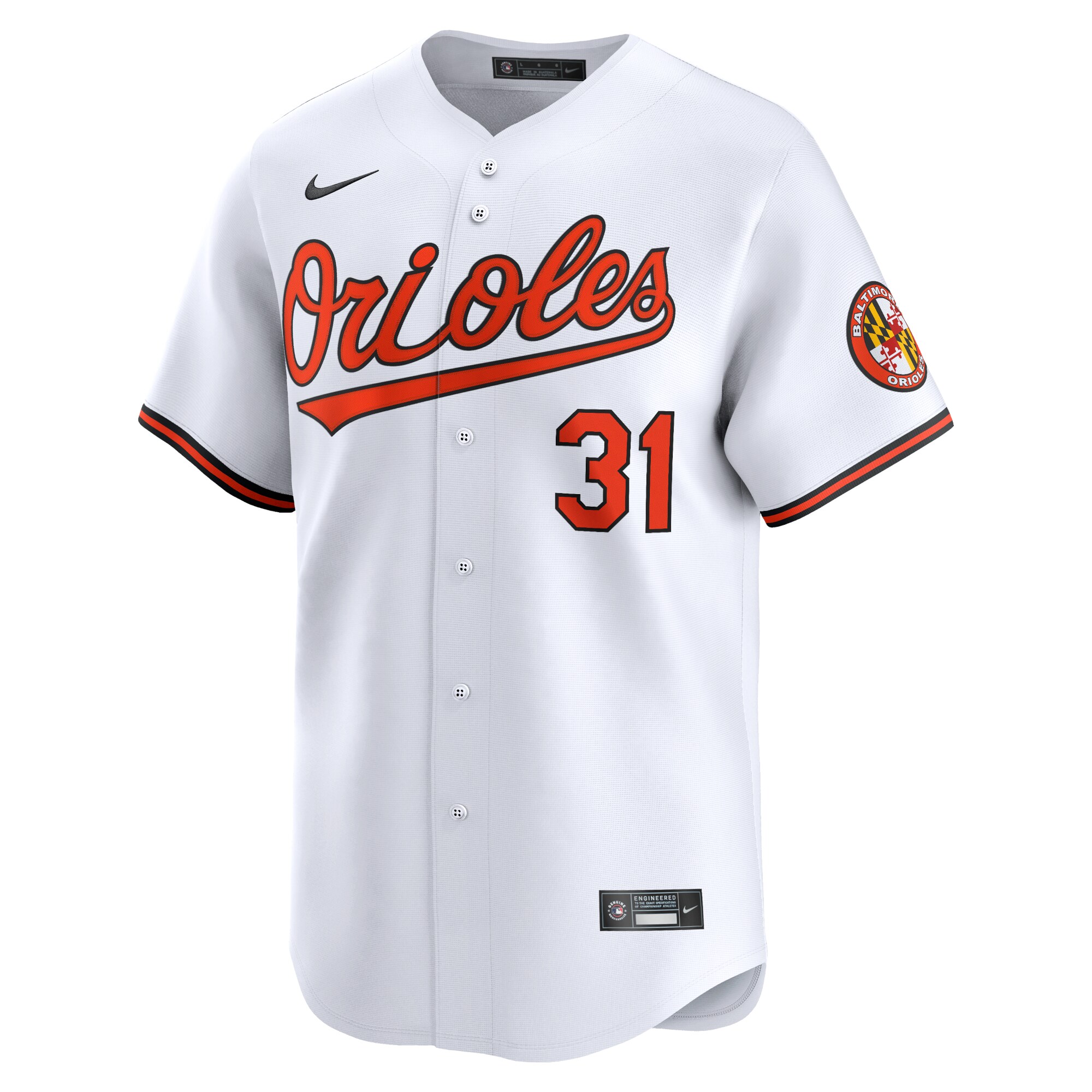 Baltimore Orioles Cedric Mullins White Home Limited Player MLB Jersey Men's
