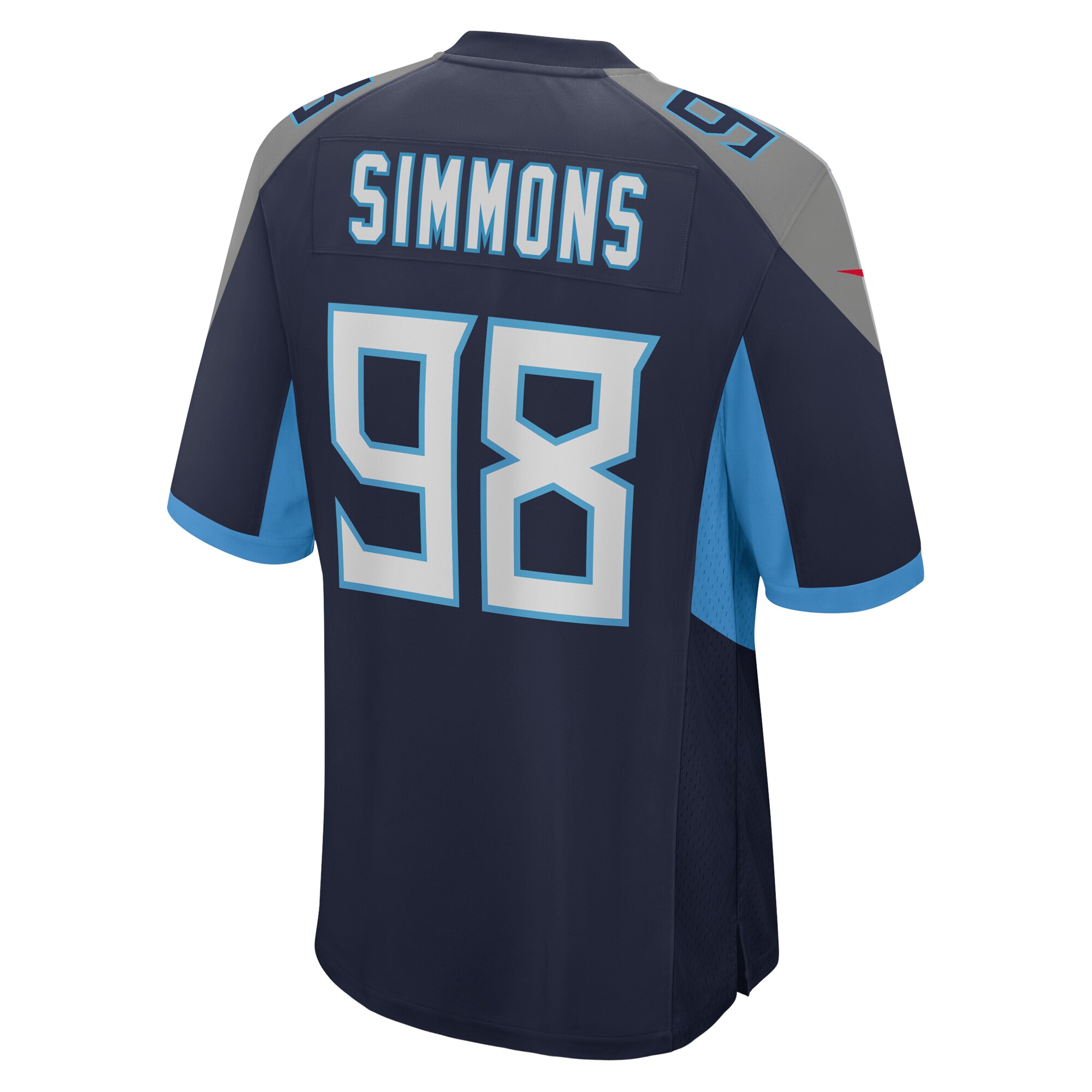 Tennessee Titans Jeffery Simmons Navy Game NFL Jersey Men's