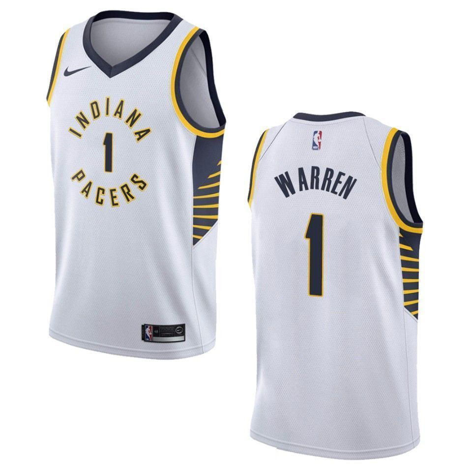 Indiana Pacers 1 T.j. Warren Association Swingman White NBA Jersey Men's