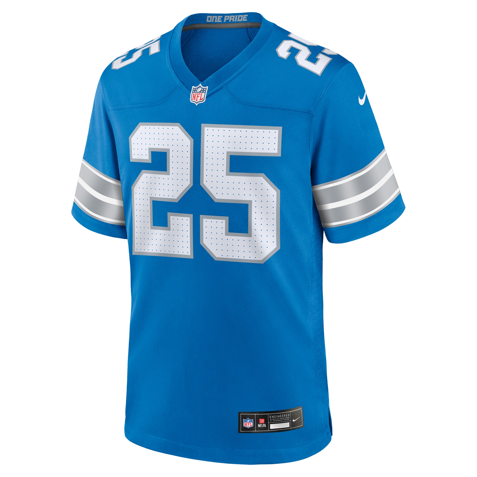 Detroit Lions Jamal Adams Blue Team Game NFL Jersey Men's