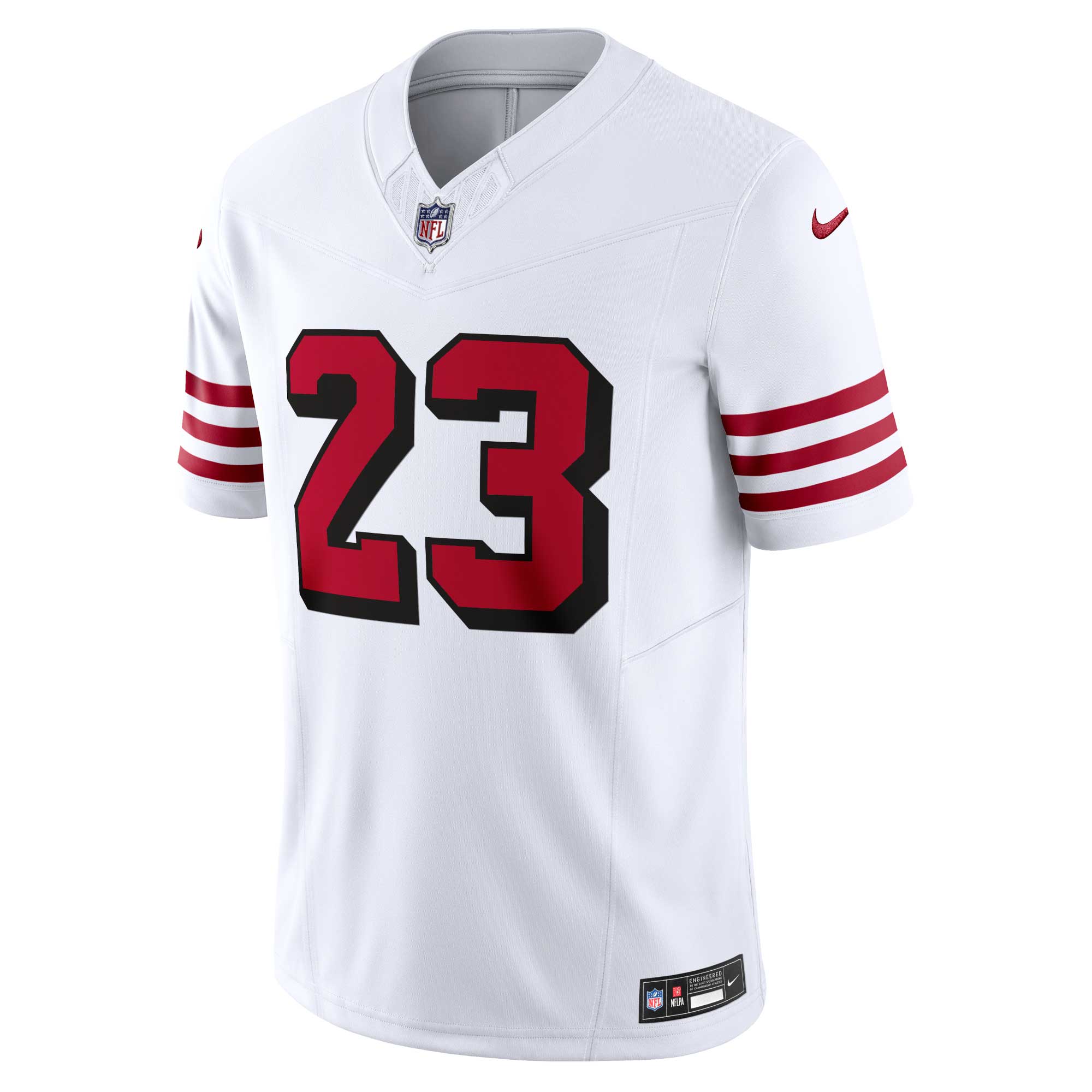 San Francisco 49ers Christian McCaffrey White Vapor F.U.S.E. Limited 2nd Alternate NFL Jersey Men's