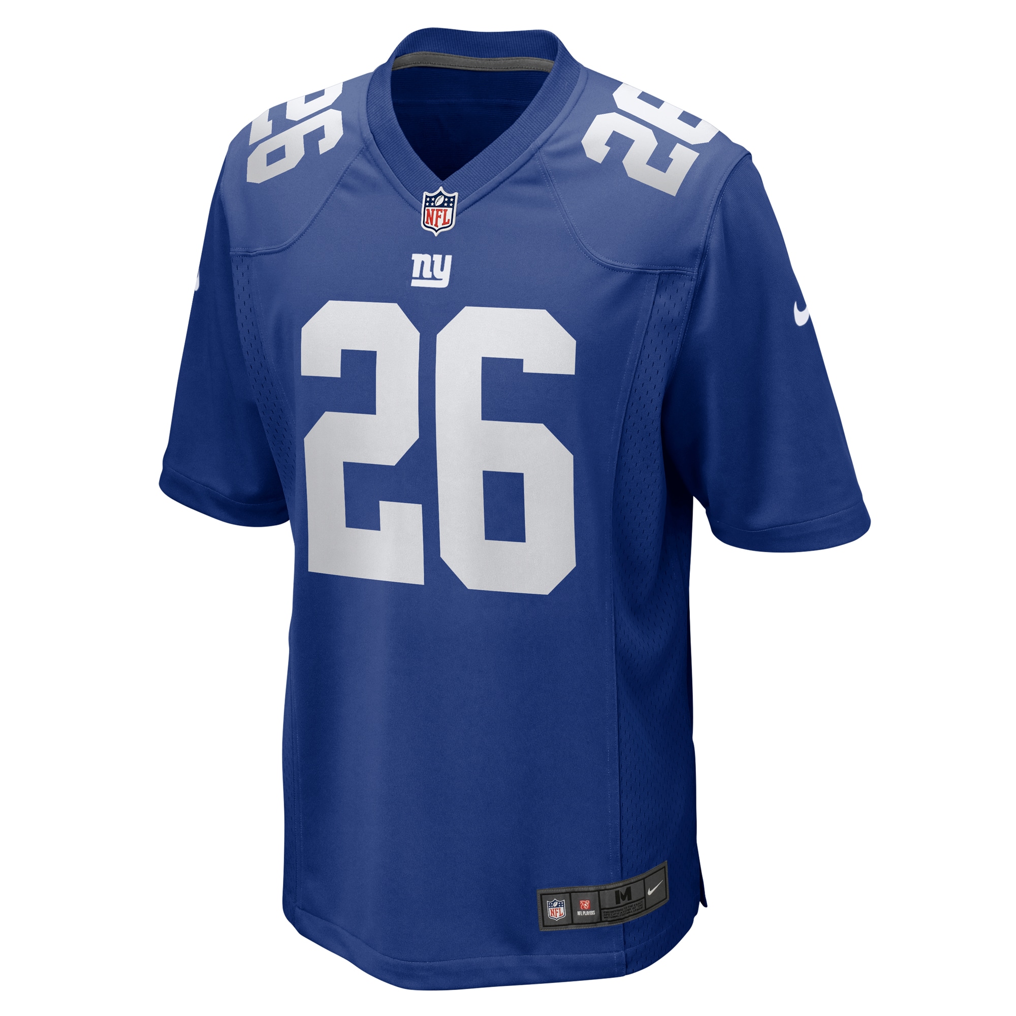 New York Giants Devin Singletary Royal Team Game NFL Jersey Men's