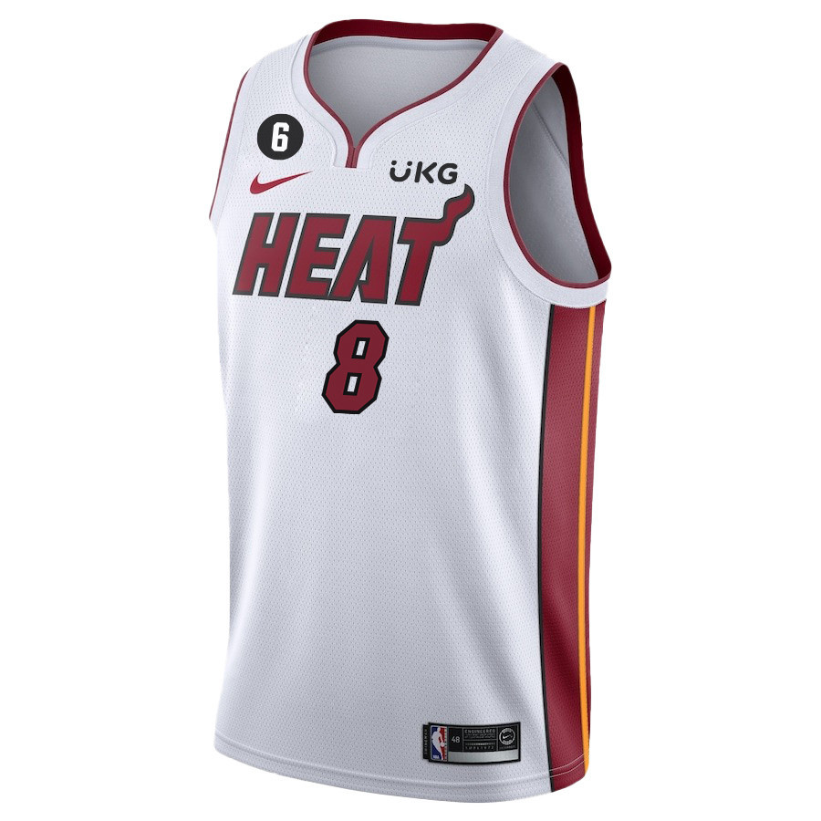 Jamal Cain 8 Miami Heat Final Champions 2023 Swingman White NBA Jersey Men's