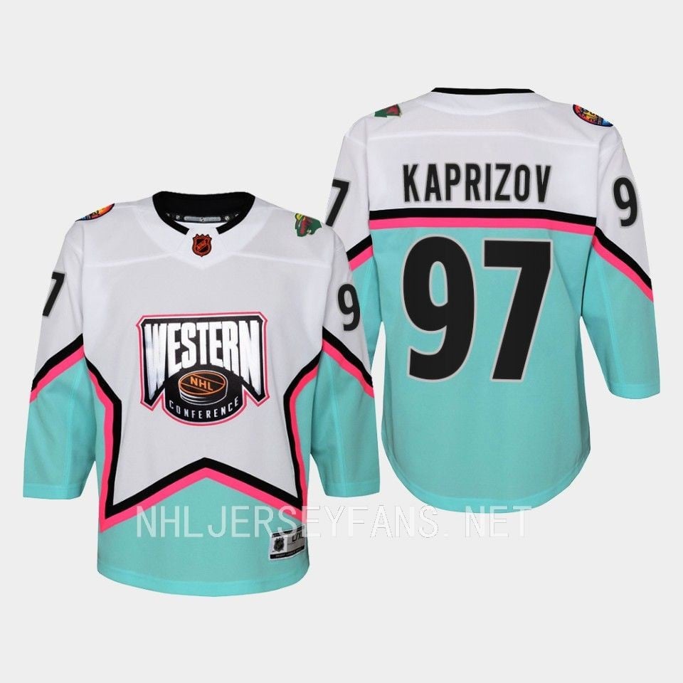 Kirill Kaprizov 97 Minnesota Wild 2023 All Star Game White Equipment NHL Jersey Men's