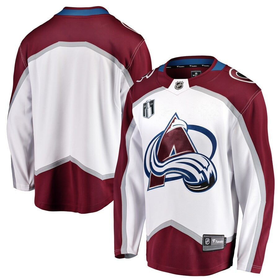 Colorado Avalanche Away 2022 Stanley Cup Final Breakaway White NHL Jersey Men's
