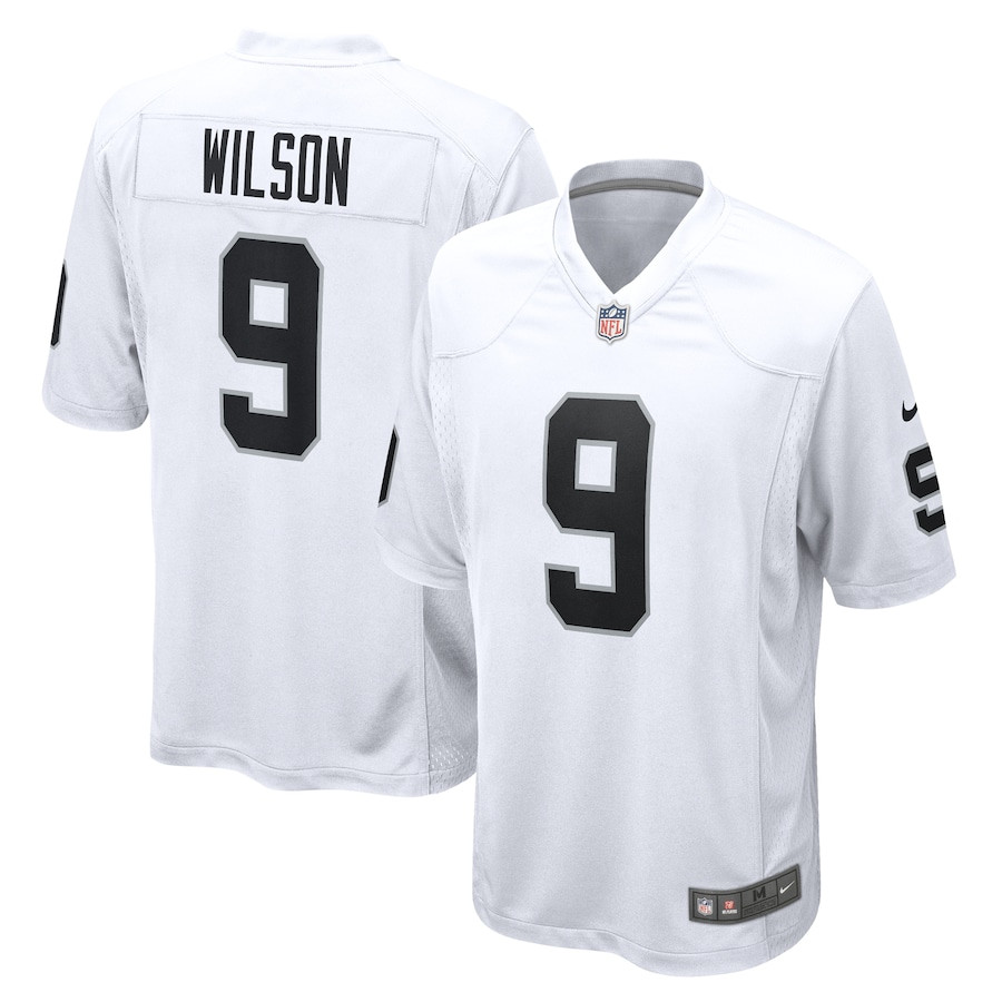 Tyree Wilson 9 Las Vegas Raiders Game White NFL Jersey Men's