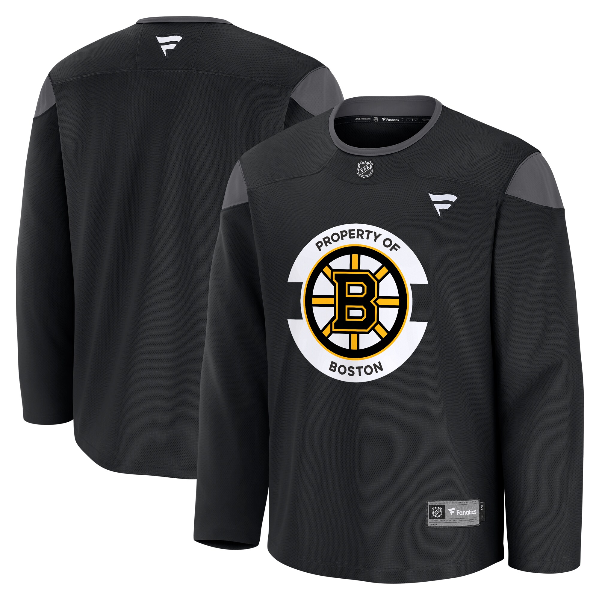 Boston Bruins Black Team Practice NHL Jersey Men's