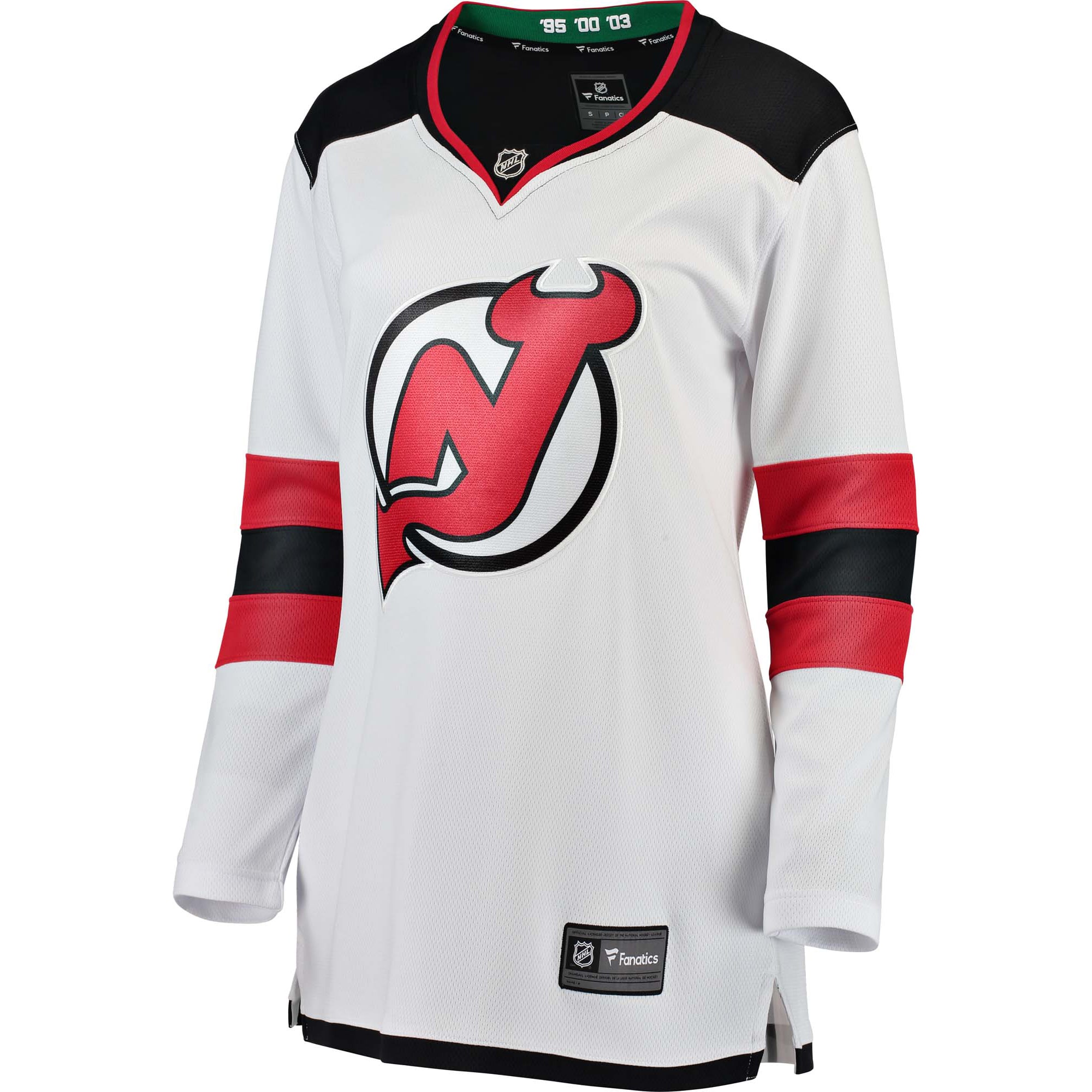 New Jersey Devils White Away Breakaway NHL Jersey Women's
