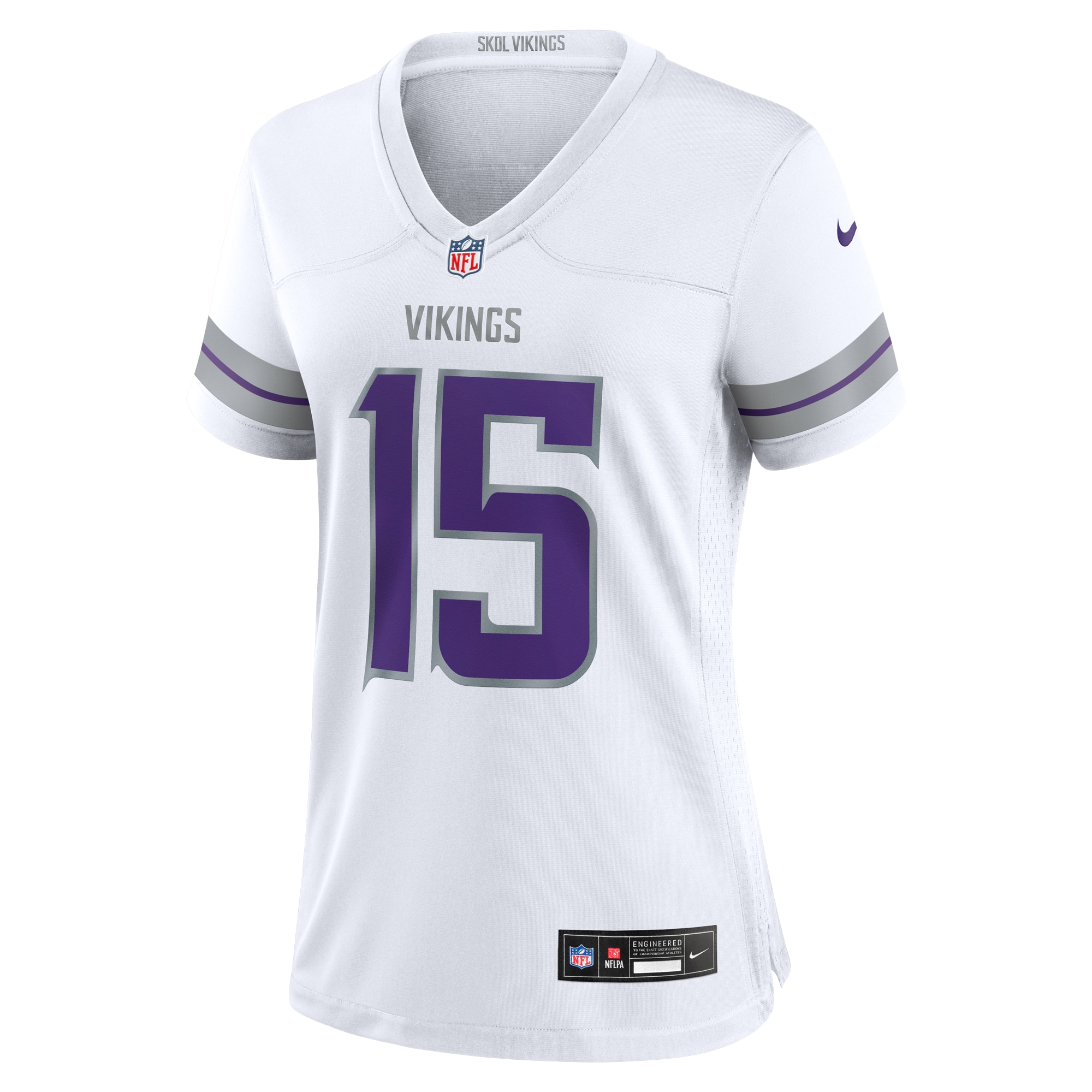 Minnesota Vikings Dallas Turner White Alternate Game Player NFL Jersey Women's