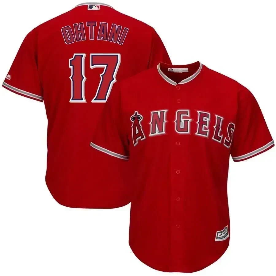 Shohei Ohtani Los Angeles Angels Big And Tall Alternate Player Red MLB Jersey Men's