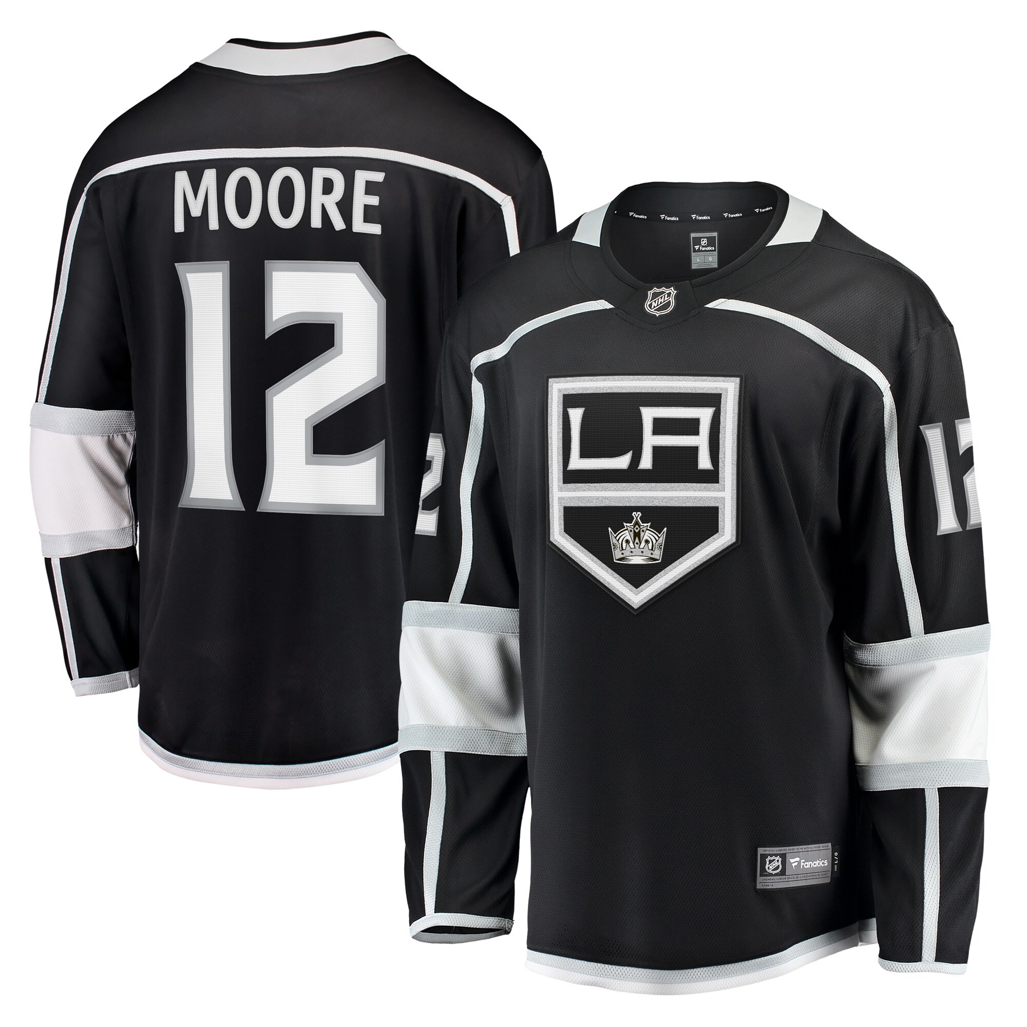 Los Angeles Kings Trevor Moore Black Home Breakaway Player NHL Jersey Men's