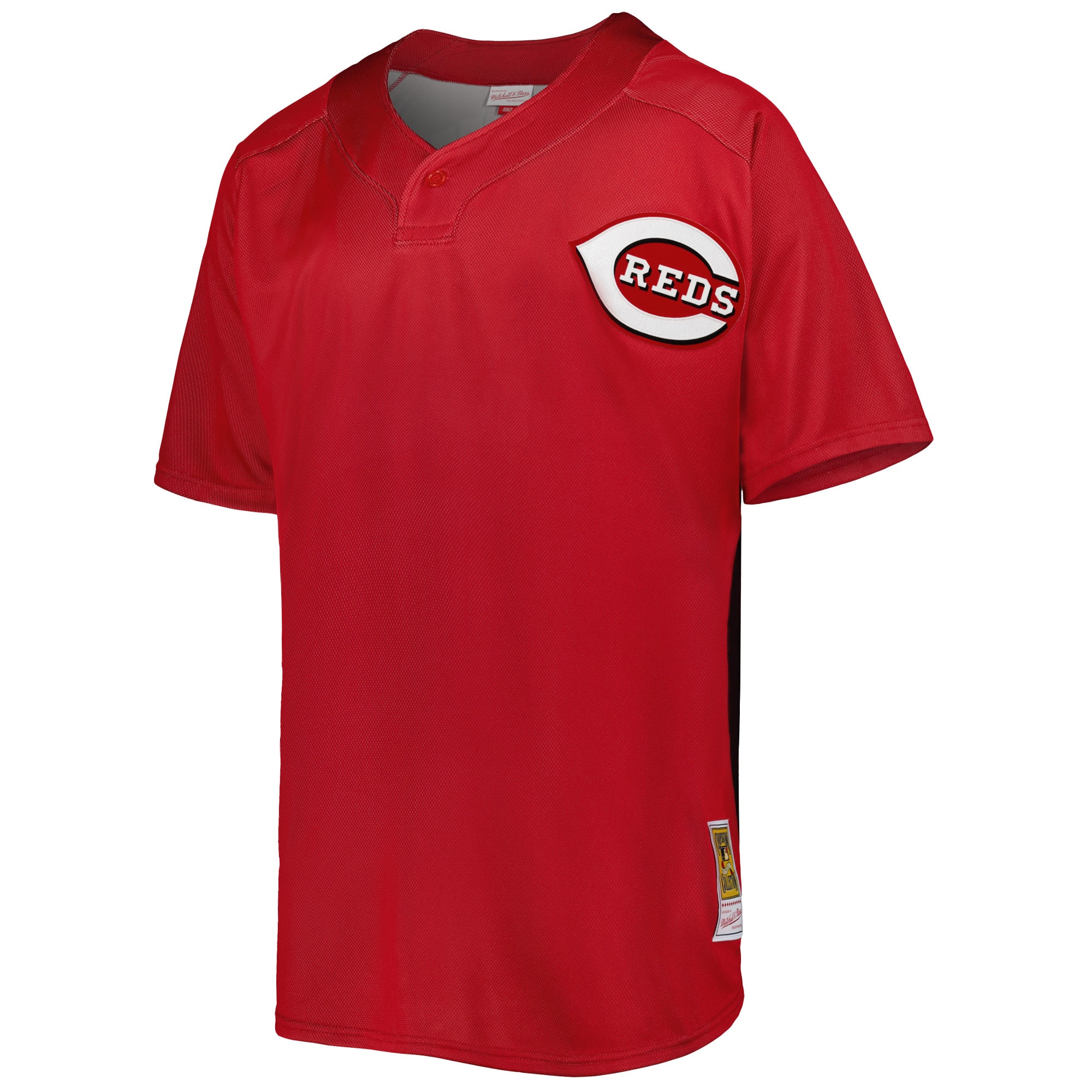 Cincinnati Reds Ken Griffey Jr. Mitchell Ness Red Cooperstown Collection Mesh Batting Practice Button-Up MLB Jersey Men's